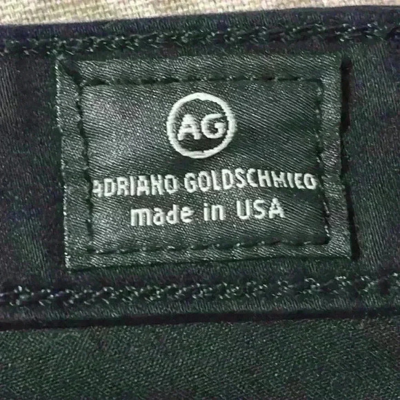 AG Adriano Goldschmeid the Stevie Ankle Slim Straight Leg Jean Black size 27R - Picture 6 of 9